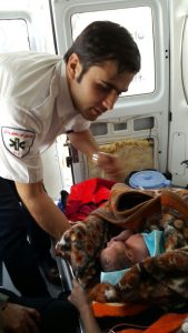 تولد نوزاد در آمبولانس ۱۱۵ شهر کیان / حال مادر و نوزاد مساعد است