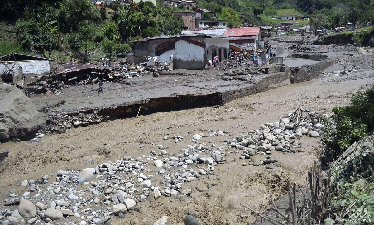 ۲۵۴ تن قربانی رانش زمین در کلمبیا شدند / احتمال افزایش تلفات حادثه رانش زمین
