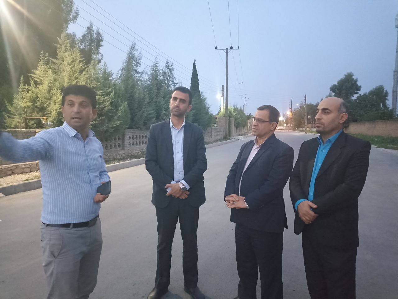 بازدید شبانه فرماندار بهشهر از پروژه های عمرانی بخش مرکزی
