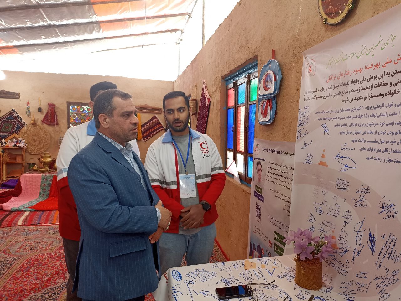 بازدید فرماندار بهشهر از قرارگاه نوروزی خدمات سفر شهرستان بهشهر