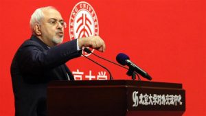 سخنرانی ظریف در دانشگاه پکن و با حضور دانشجویان نخبه ایرانی